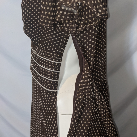 Adrianna Papell | silk polka dot dress | size 6 - Picture 5 of 8